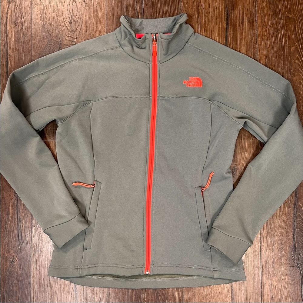The North Face Shellrock Gray Jacket with Orange Accents‎ SZ MED